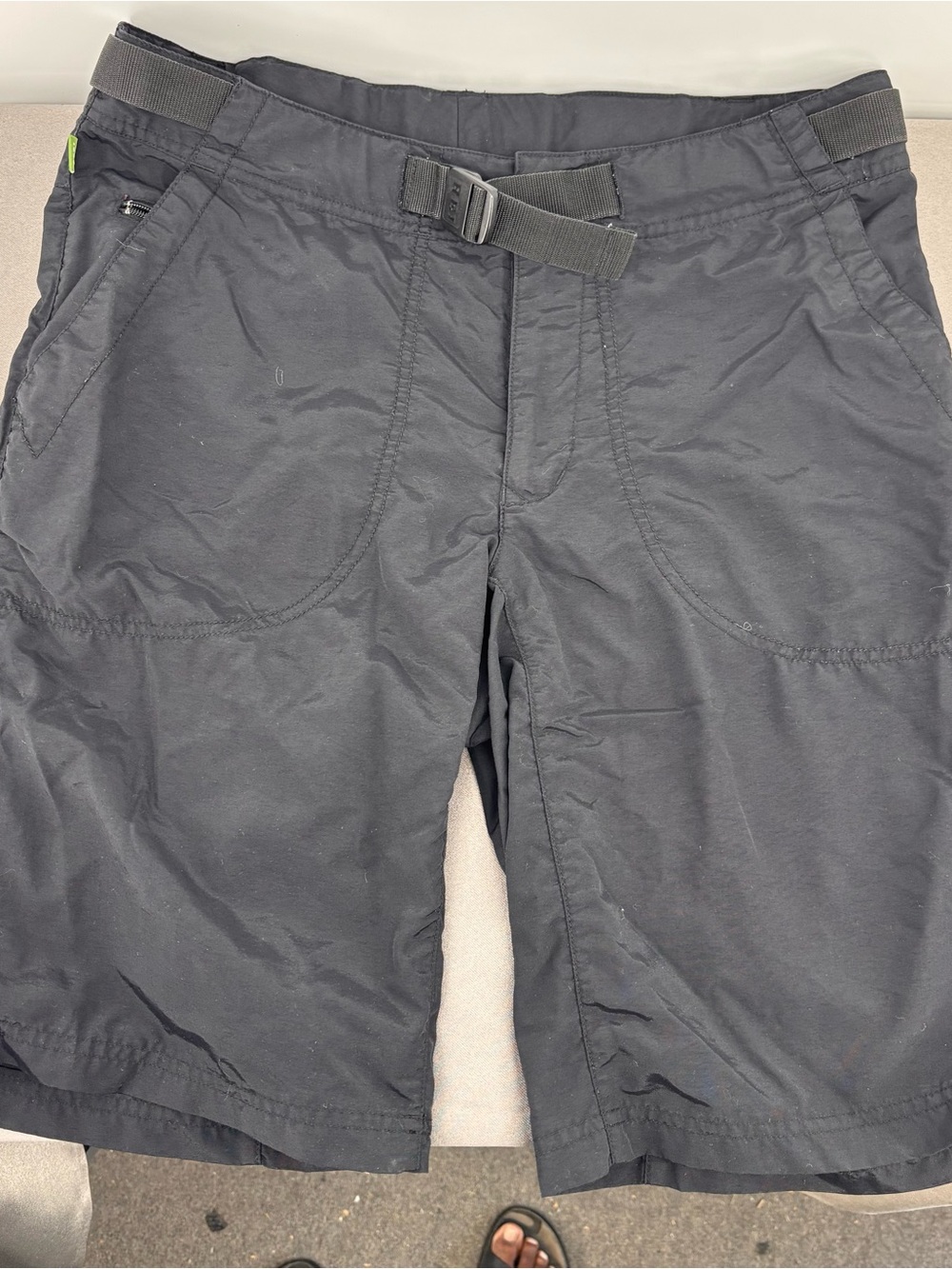 REI Black Pants with Lime Green Logo Tab